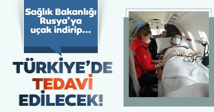 Son dakika: Rusya’daki Türk vatandaşı ambulans uçağa bindirildi