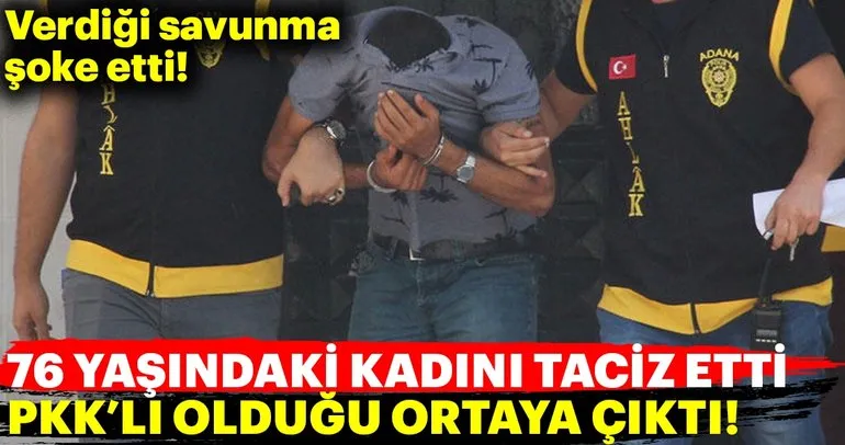 76 yaşındaki kadına cinsel tacizde bulunan kişi PKK'lı çıktı!