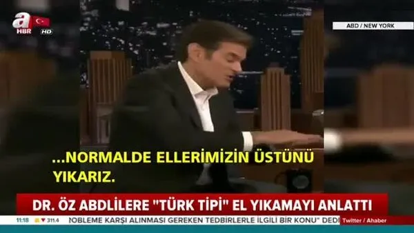 Dünyaca ünlü Kalp Cerrahı Mehmet Öz canlı yayında corona virüsüne karşı Türk tipi el yıkmayı öğretti  | Video
