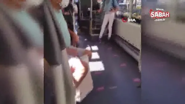 İstanbul'da otobüs şoförü ile öğrencinin “Boş akbil” tartışması kamerada | Video