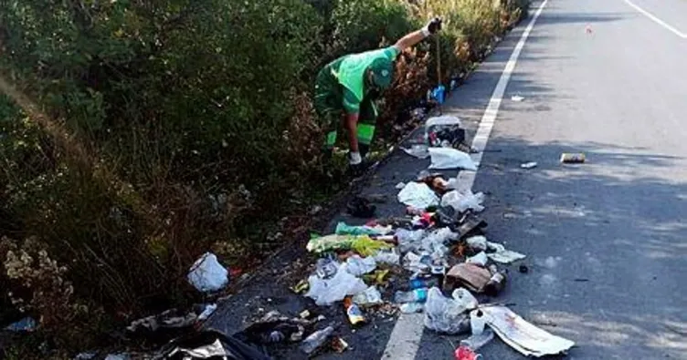 Garipçe yolunu çöplüğe çevirdiler