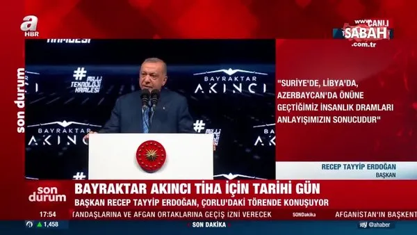 Son Dakika Haberleri: Tarihi anlar! Başkan Erdoğan Akıncı TİHA teslim töreninde ilk imzayı attı | Video
