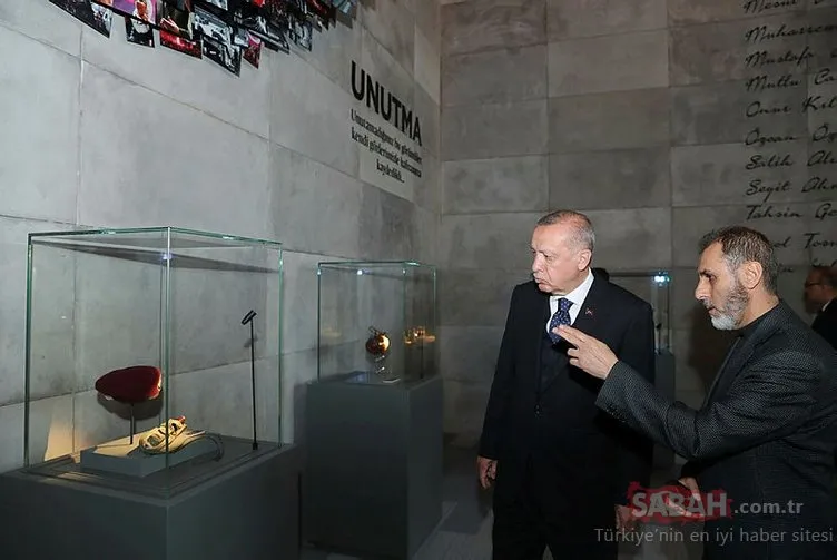 Başkan Erdoğan 15 Temmuz Şehitler Makamı’nda