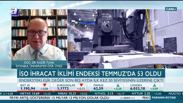 Tuna: Türkiye son çeyreğe güçlü büyüme işaretleriyle çıkabilir