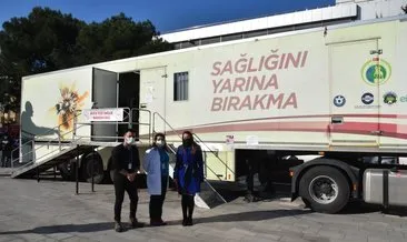 Mobil mamografi tırı kadınlara ücretsiz hizmet veriyor #izmir