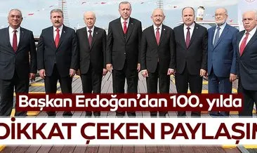 Başkan Erdoğan’dan dikkat çeken paylaşım
