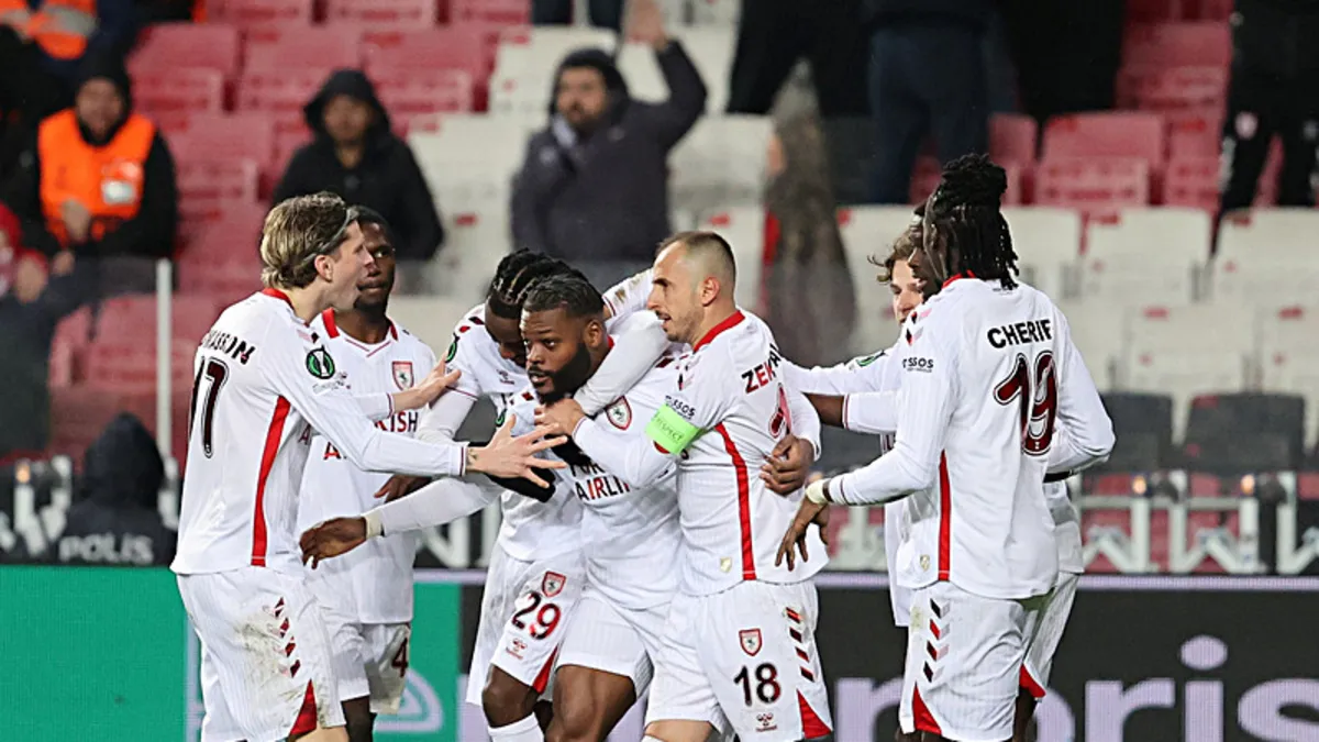 Samsunspor, UEFA Konferans Ligi’nde son 16’da! Avrupa’da tarih yazıyoruz Samsunspor, UEFA Konferans Ligi’nde son 16’da! Avrupa’da tarih yazıyoruz