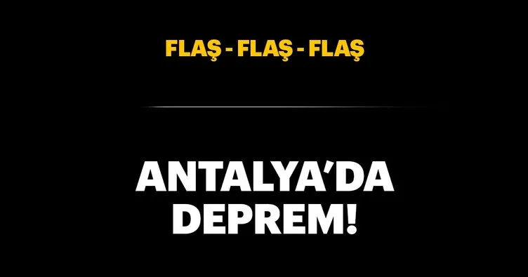 Son Dakika Antalya Da Deprem Sayfa 6 En Son Haber