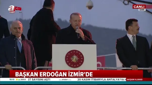 Başkan Erdoğan İzmir Bayındır'da müjdeyi verdi! 