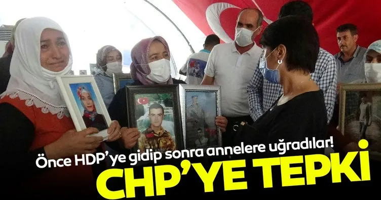 CHP heyeti önce HDP’yi ziyaret edip sonra da evlat nöbetindeki annelere uğradı! Tepki çığ gibi