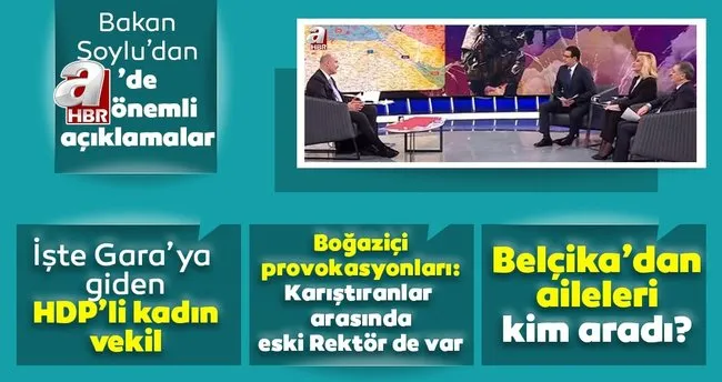İçişleri Bakanı Süleyman Soylu- A HABER ile ilgili görsel sonucu