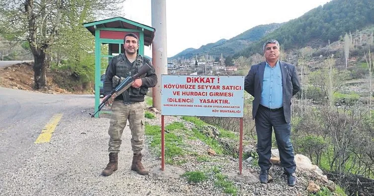 Köylüler satıcılara girişi yasakladı