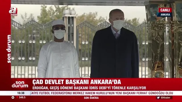 Son dakika: Çad Devlet Başkanı Ankara'da... Başkan Erdoğan İdris Debi'yi resmi törenle karşılıyor | Video