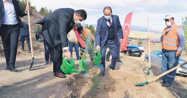 Kahramankazan’da fidanlara can suyu