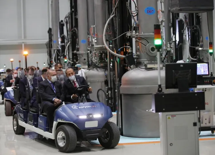 Başkan Erdoğan Kalyon Güneş Teknolojileri Fabrikası’nı yerinde inceledi