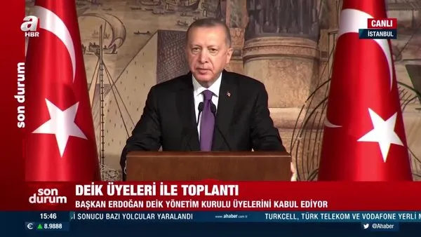 Son dakika haberi | Cumhurbaşkanı Erdoğan'dan DEİK üyeleri ile toplantısında önemli açıklamalar | Video