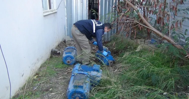 Depodan 10 adet dalgıç pompası çalan şüpheli tutuklandı