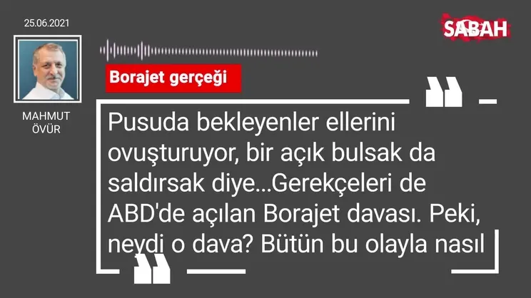 Mahmut Övür | Borajet gerçeği