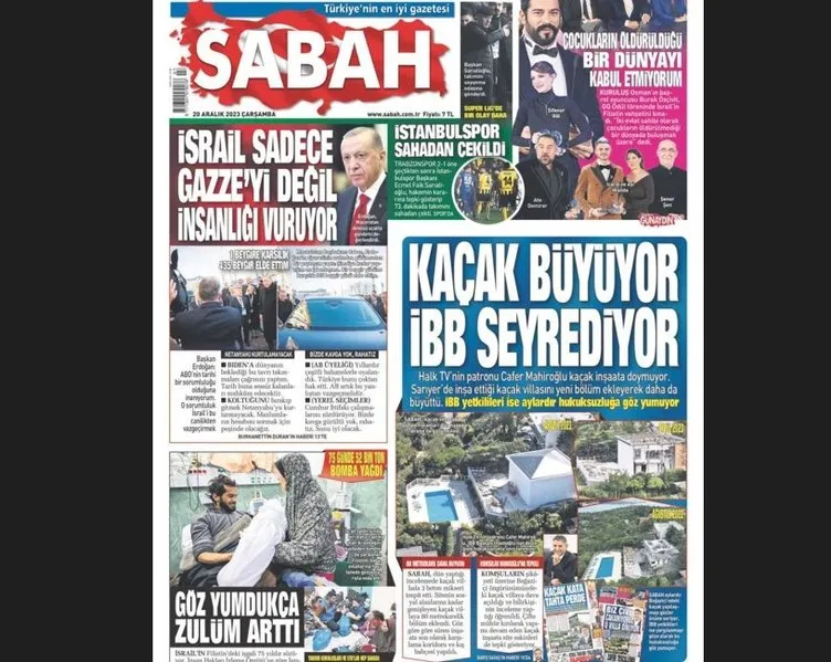 SABAH, Halk TV’nin patronu Cafer Mahiroğlu’nun kaçak inşaatının bilirkişi raporuna ulaştı
