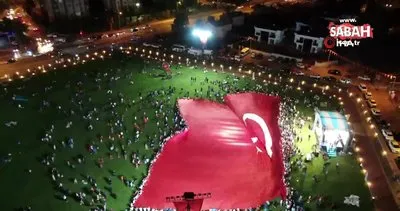 Dünyanın en büyük Türk Bayrağı 15 Temmuz’da yeniden açıldı | Video