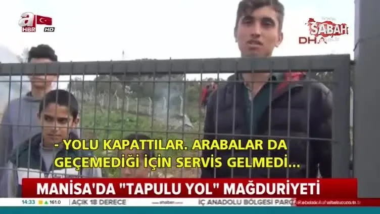 Tapulu arazisinden geçen yolu kapattı!