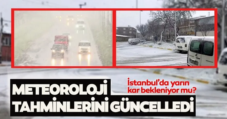 İstanbul’da yarın kar yağışı etkili olacak mı? Meteoroloji’den son dakika tahmini...
