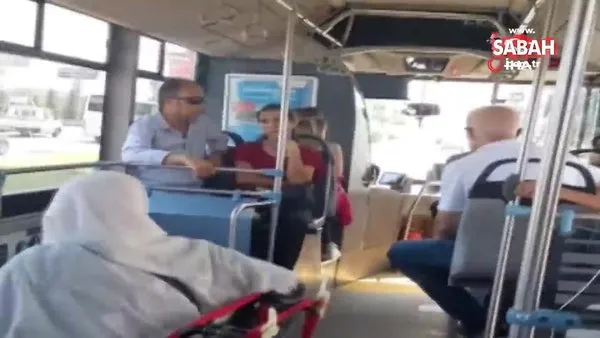 Antalya'da yaşlı teyzenin şoföre engelli rampası sitemi sosyal medyada olay oldu