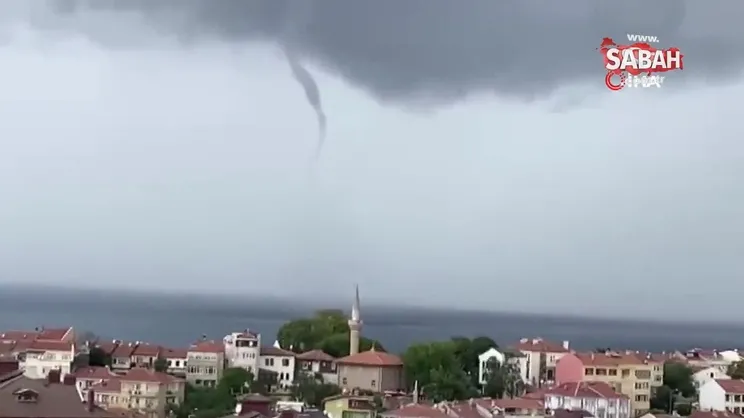 Şile’de oluşan hortum kamerada | Video