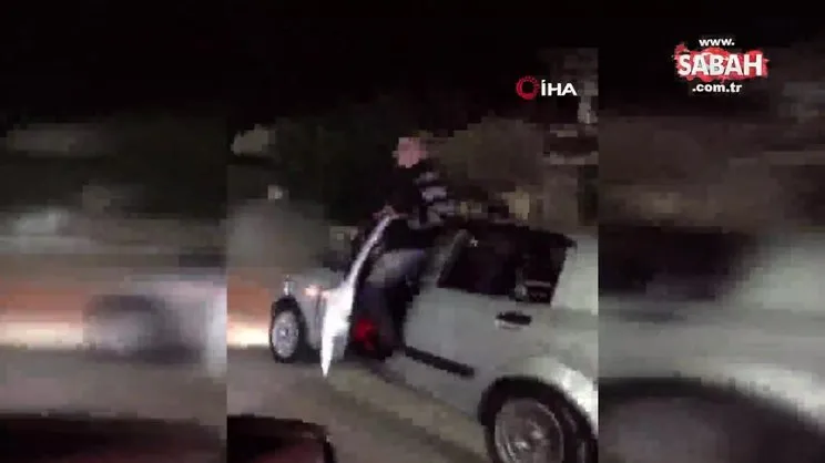 Konvoyda tehlikeli hareket yapan şahsın ehliyetine el konuldu
