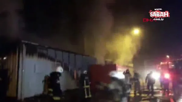 Bursa'da mobilya fabrikasında çıkan yangın 1 saatte söndürüldü