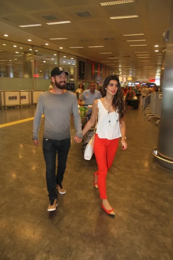 İdil Fırat ve Engin Öztürk el ele