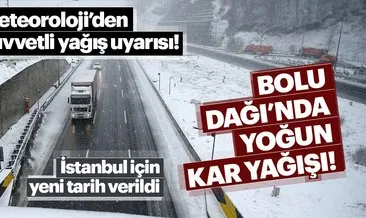 Meteoroloji’den son dakika kar yağışı hava durumu uyarısı! İstanbul’da kar başlıyor!