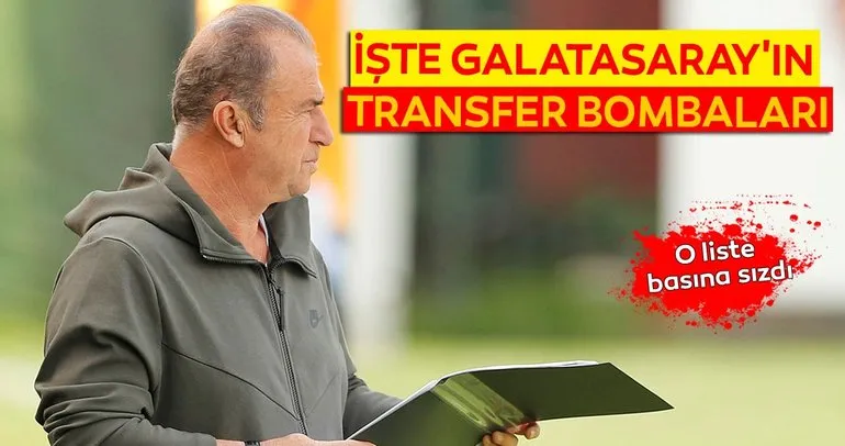 Son dakika Galatasaray transfer haberleri! Fatih Terim’in transfer listesi basına sızdı