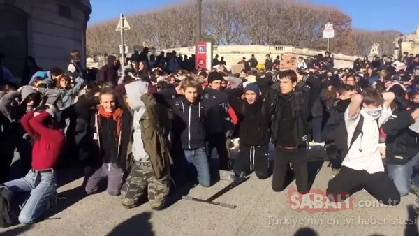 Binlercesi toplandı! Diz çöküp beklediler...