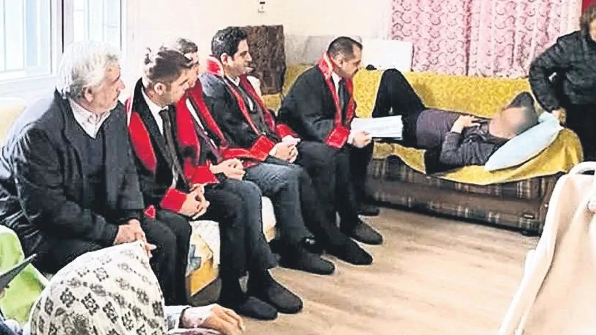 Mahkeme yatalak hastanın evine taşındı