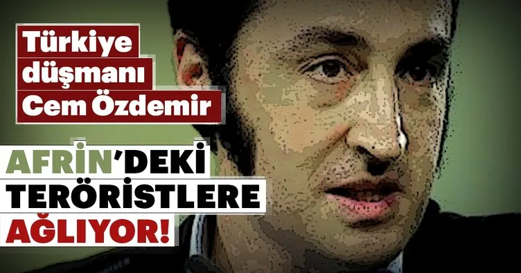 Cem Özdemir Afrin’deki teröristlere ağlıyor!