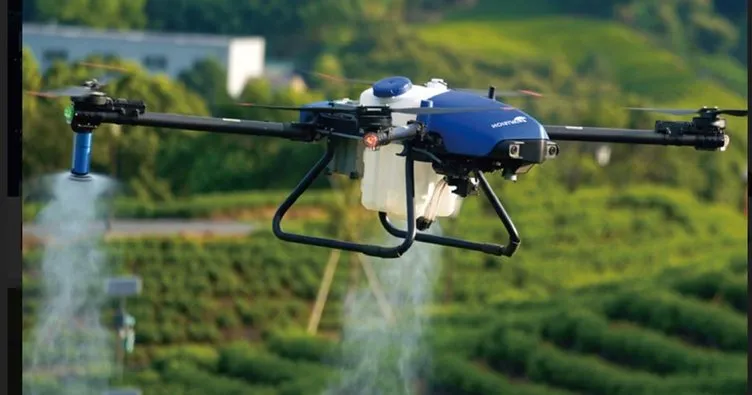 Bismil ovasında 250 bin dekar arazi dron ile ilaçlandı