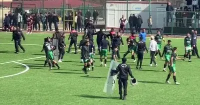 Elazığ’daki amatör lig maçında 18 kırmızı kart çıktı! Dehşet verici görüntüler...