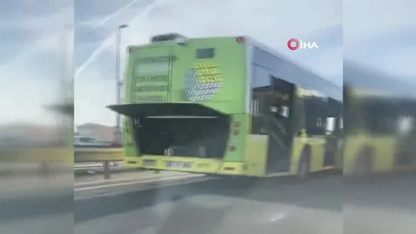 İstanbul Eyüpsultan'da İETT otobüsü arıza yaptı, trafik felç oldu