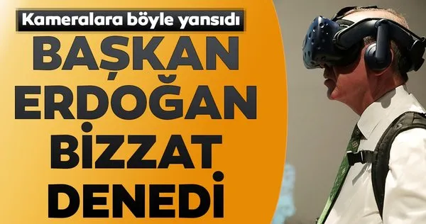 Başkan Erdoğan Eskişehir'de bizzat denedi... O anlar kameralara böyle yansıdı