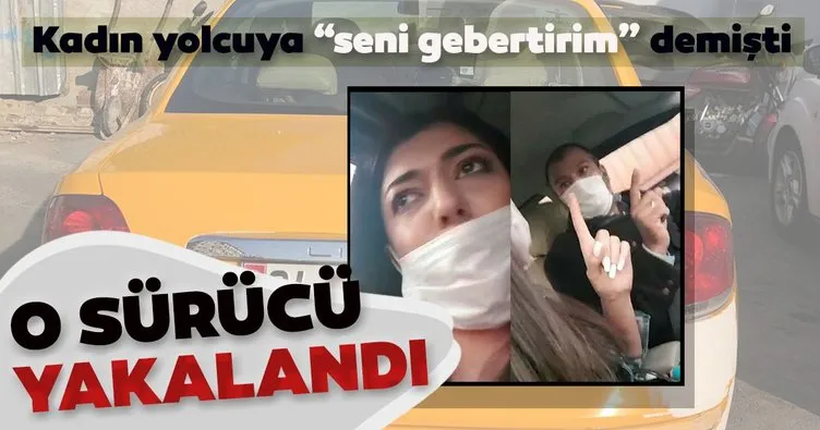Kadın yolcuyu tehdit eden sürücü sivil polislere yakalandı
