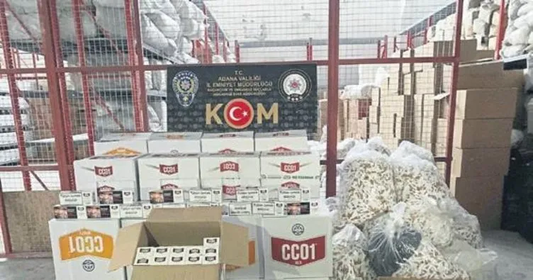 Adana’da kaçak ürün operasyonu
