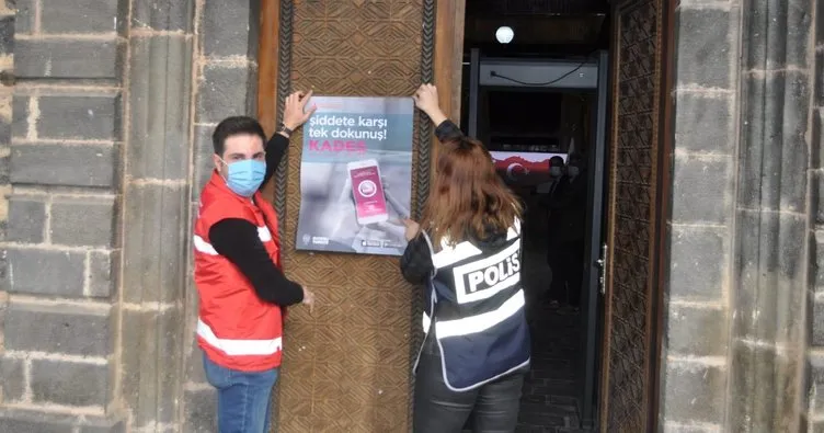 “Kadına Yönelik Şiddete Hayır” afişleri açıldı