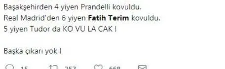 Galatasaraylı taraftarlardan Fatih Terim paylaşımları!