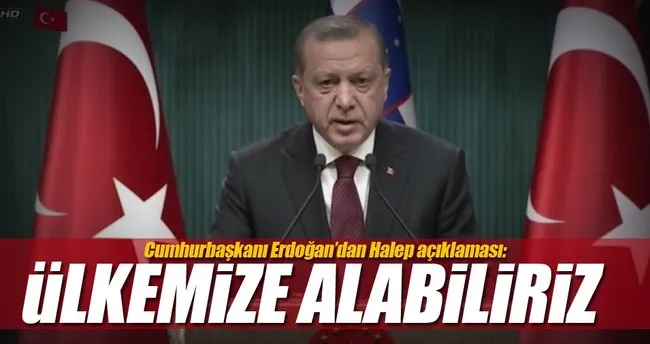 Cumhurbaşkanı Erdoğan’dan Halep açıklaması!