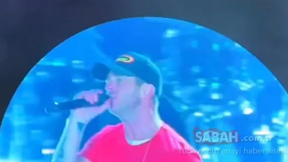 OneRepublic solisti Ryan Tedder Türk bayraklı t-shirt ile konsere çıktı!