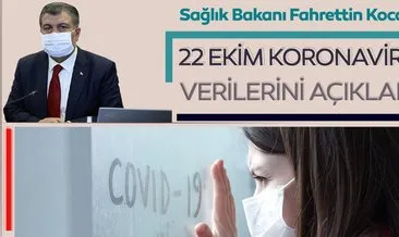 SON DAKİKA HABER: Bakan Fahrettin Koca 22 Ekim koronavirüs hasta ve vefat sayılarını açıkladı! İşte Türkiye’de koronavirüs son durum tablosu!