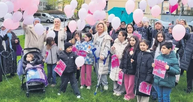 Balonlar Zeynep için uçuruldu