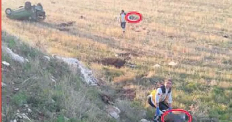 Gece olan kaza sabah fark edildi