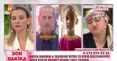 Küçük kızı annesine göstermediği iddia edilen Mehmet Keskin canlı yayında!